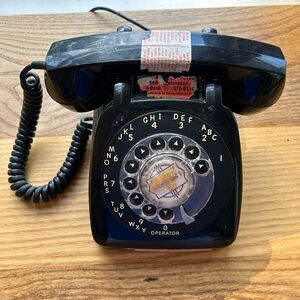 Vintage Rotary Phone - Black